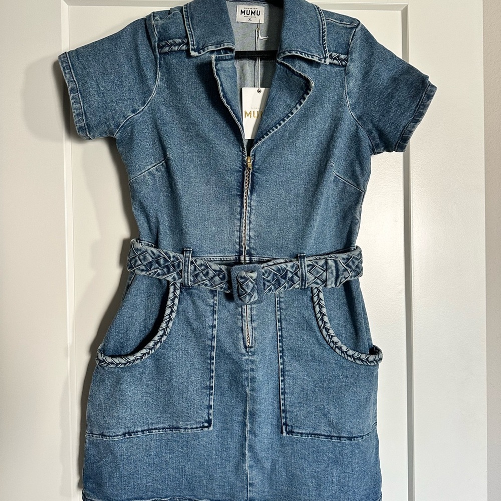 Show Me Your Mumu Denim dress XL